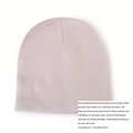 Beanie Knit Hat/ 8" (Beige)